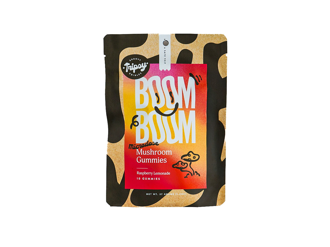 Tripsy BOOM BOOM 10ct. Microdose Mushroom Gummies, Raspberry Lemonade