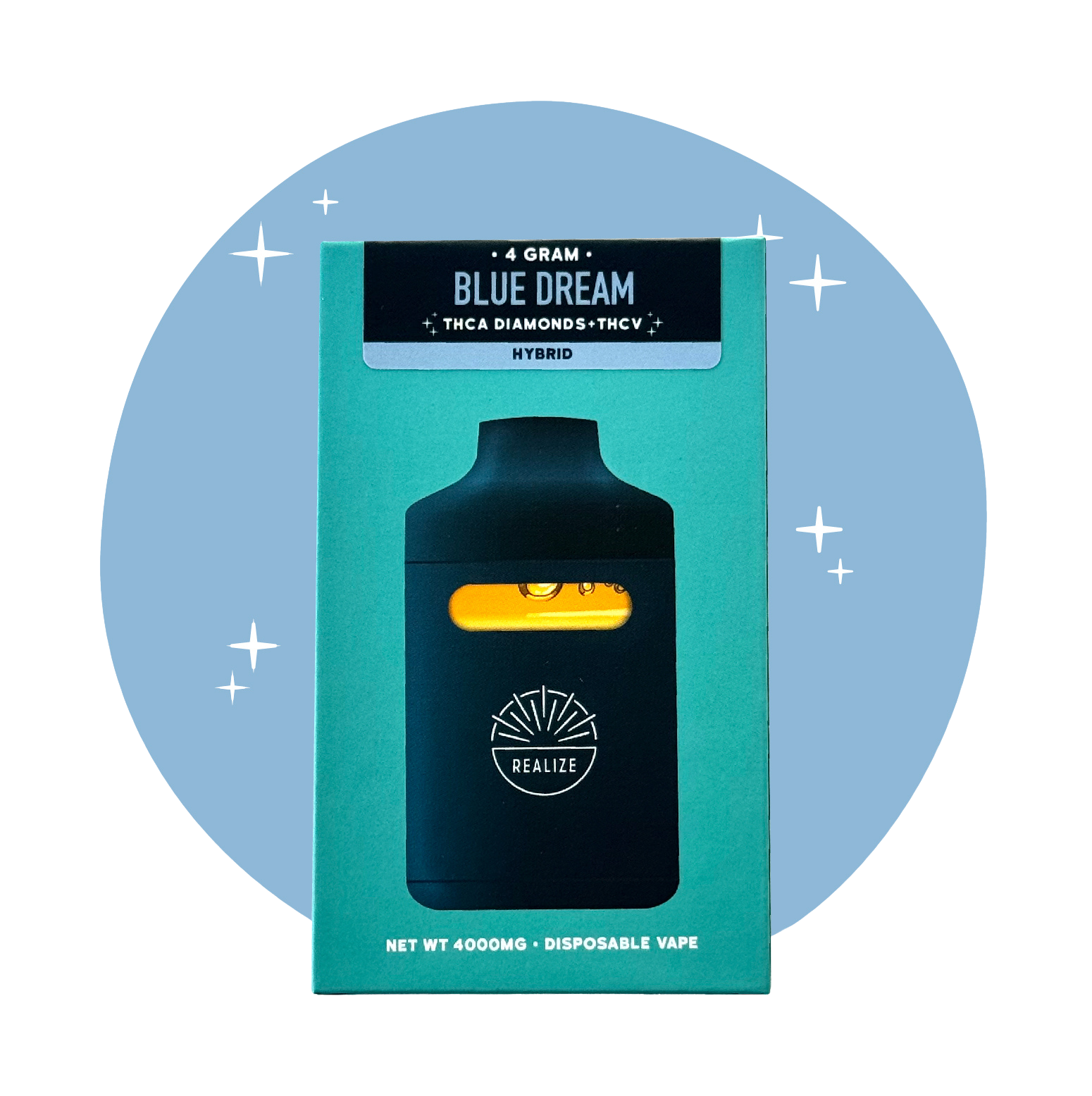 Realize Diamond Bar, Blue Dream - 4g Disposable Vape