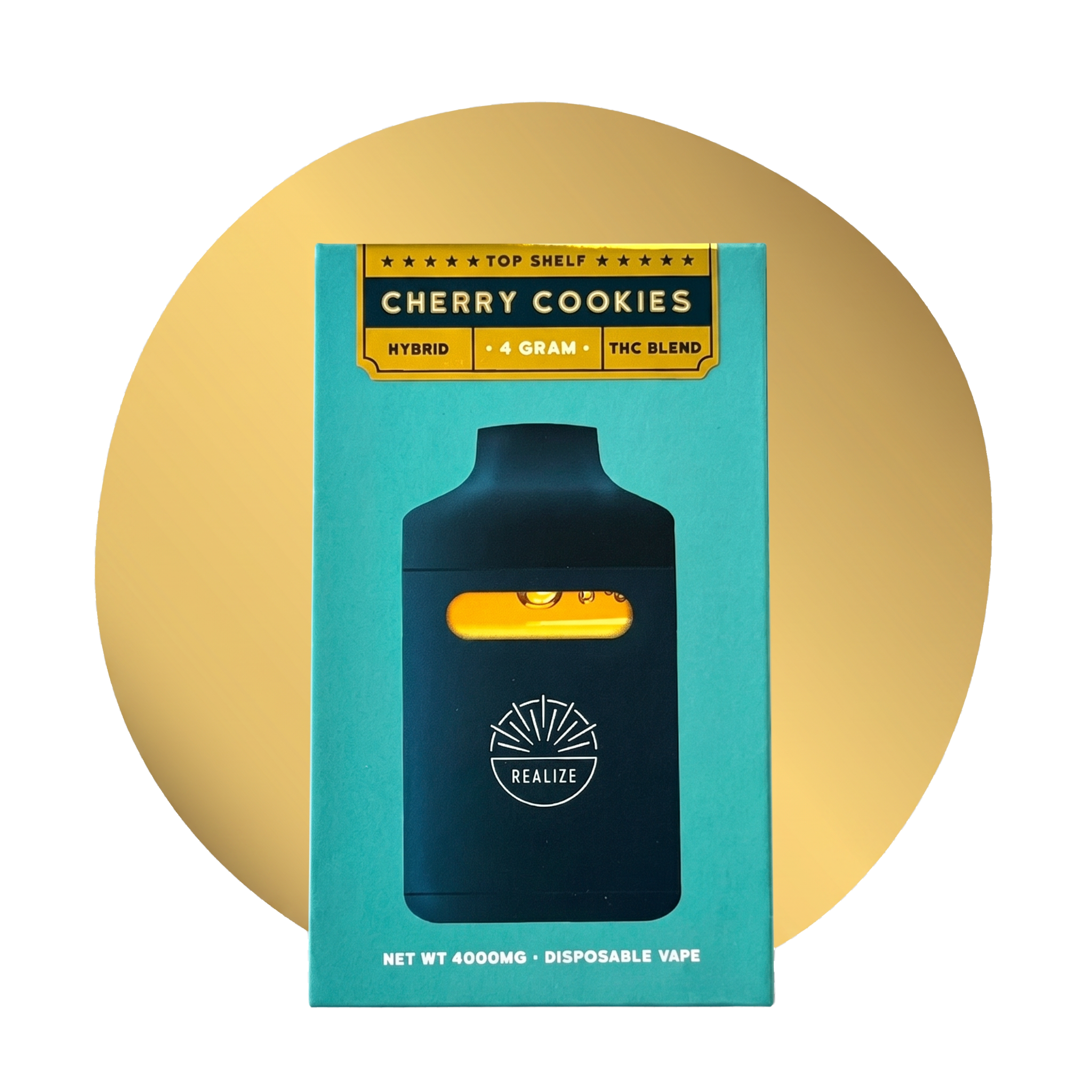 Realize Top Shelf, Cherry Cookies - 4g Disposable Vape