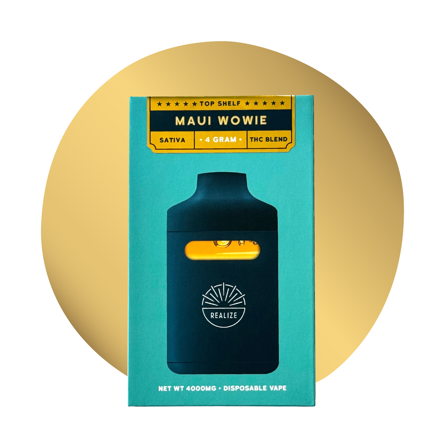 Realize Top Shelf, Maui Wowie - 4g Disposable Vape